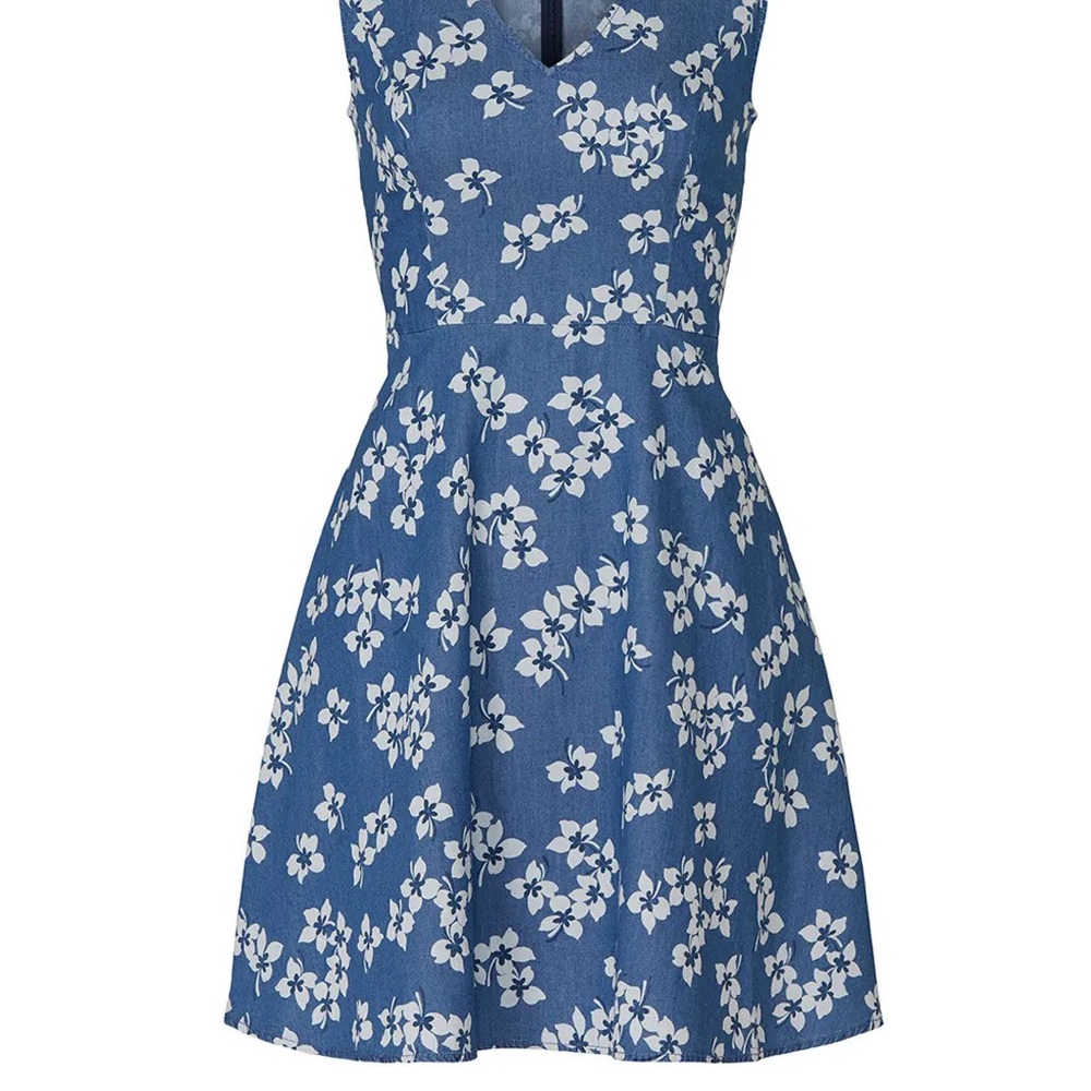 Floral Blue Dress